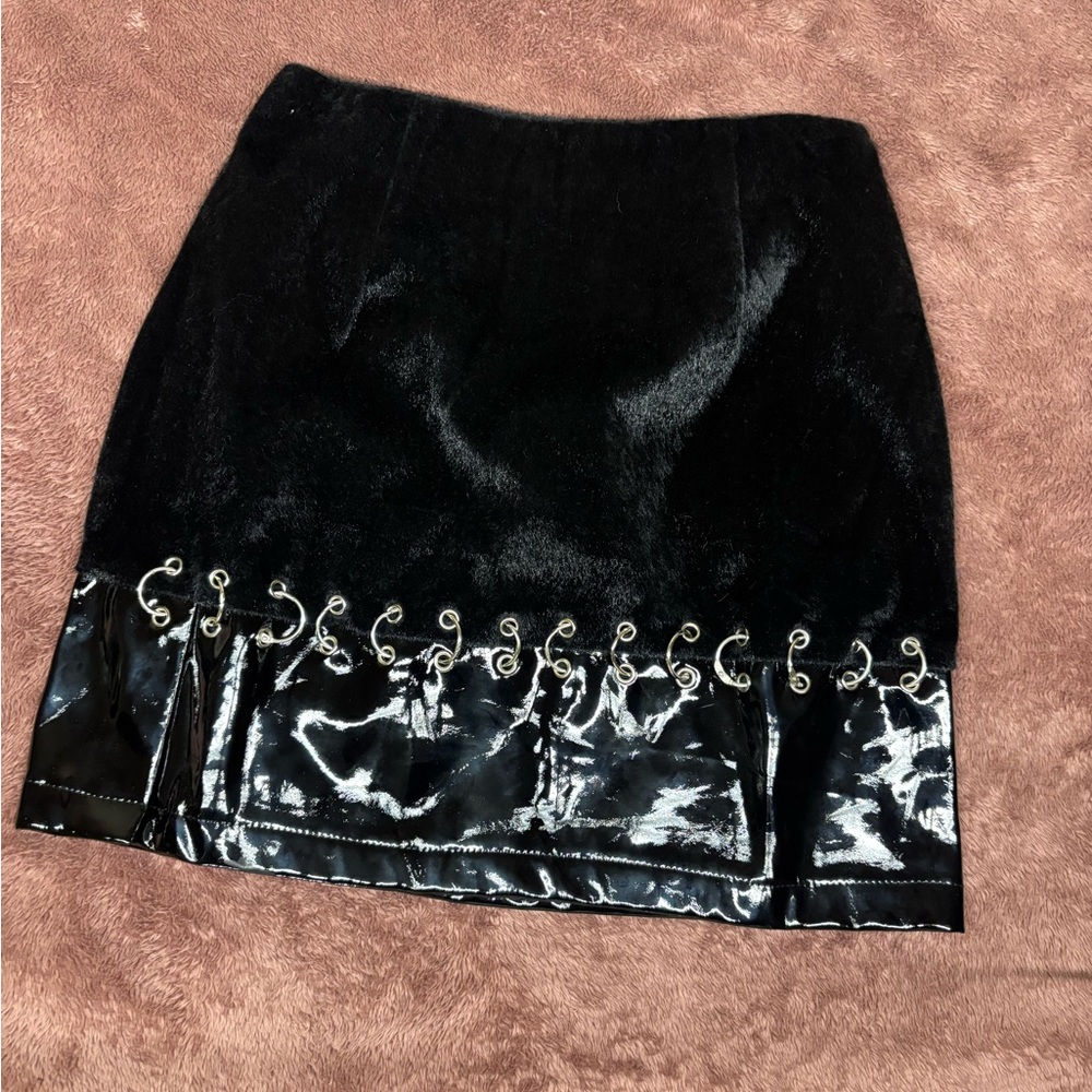 Rehab Luxe Black Faux Fur Jacket - Picture 6 of 8